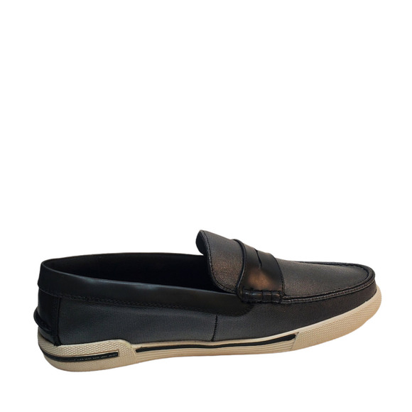 Unlisted By Kenneth Cole Men's Casual Un-Anchor Slip On Boat Shoes 8.5M Black - Picture 4 of 7